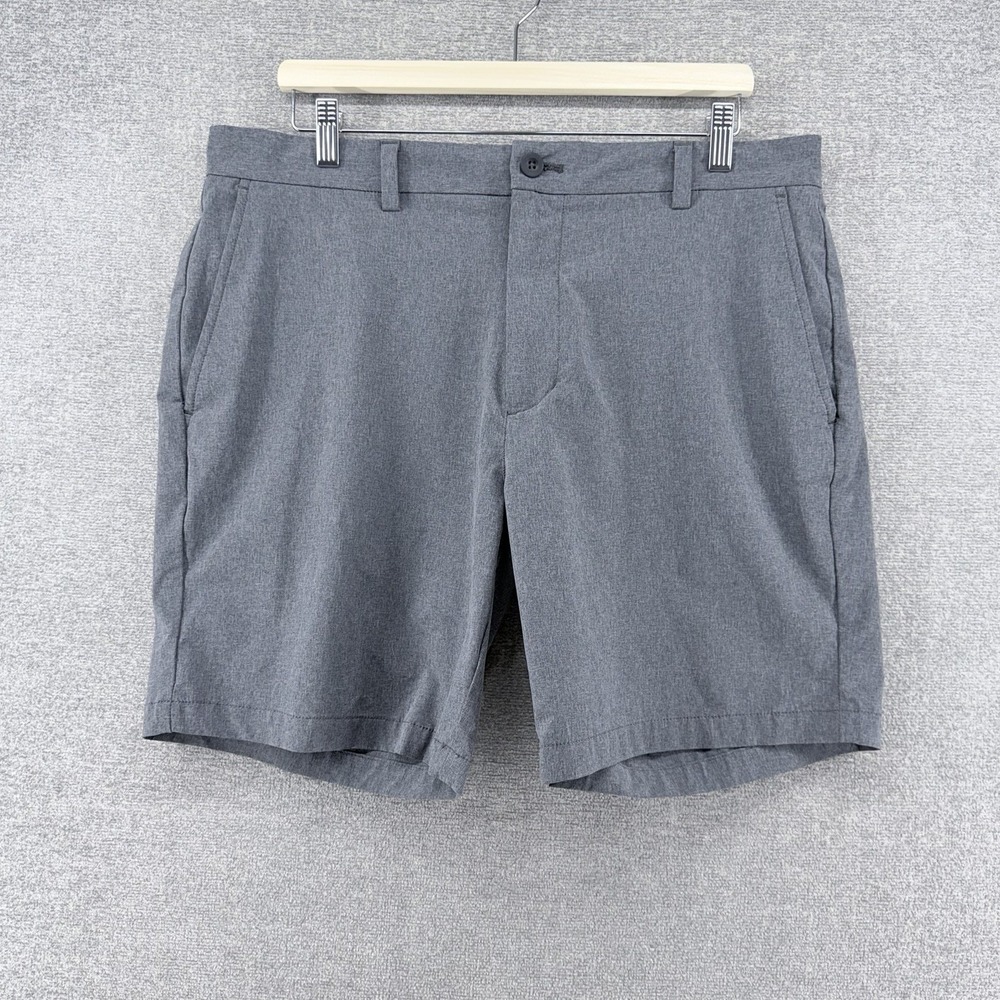 Vineyard Vines Performance Breaker Shorts Men Size 36x8 Gray Stretch Preppy